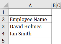 Calendar in Excel example 2-1