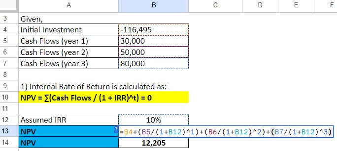 rate of return formula-Example 5-1-1