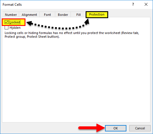 Excel Column Lock Example 2-7