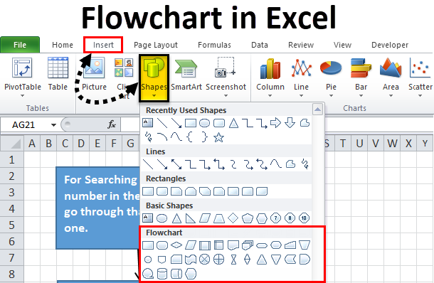 Flowchart-in-Excel
