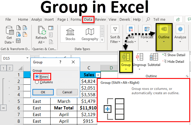 Group in Excel