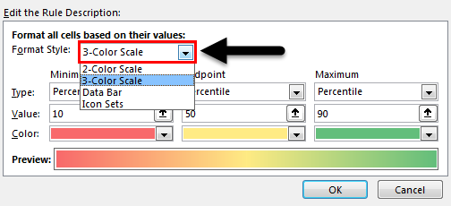 Heat Map in Excel - Example 2-3