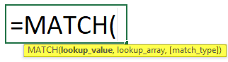 MATCH Formula