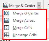 Merge Cells