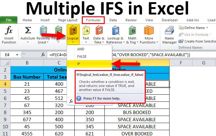 Multiple IFS in Excel