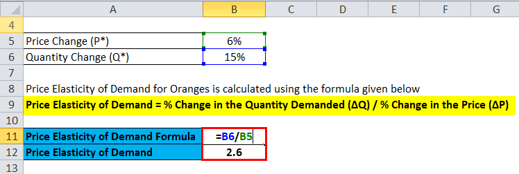 Price Elasticity Example 1-2
