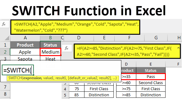 SWITCH Function example