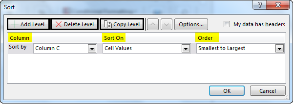 Sort by Number Example 1-5