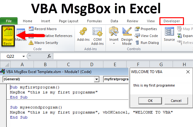 VBA MsgBox in Excel
