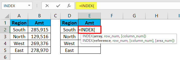 Index Function Example 1-2