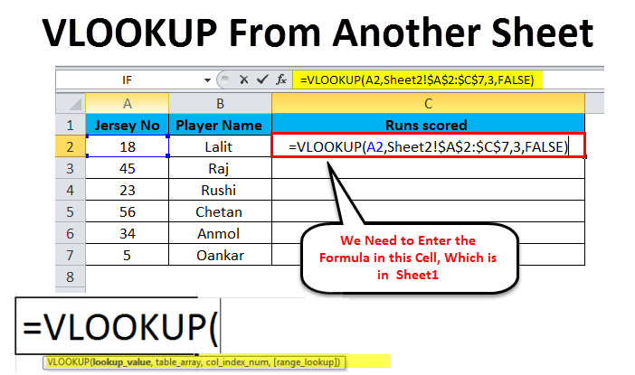 VLOOKUP From Another Sheet