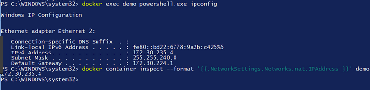 exec -ti [container] [command]