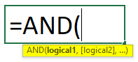 AND Formula in Excel