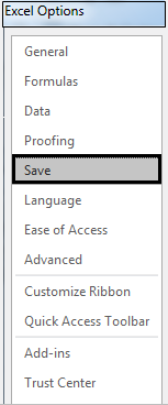 Autosave in Excel example 1-3