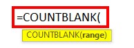 COUNTBLANK()