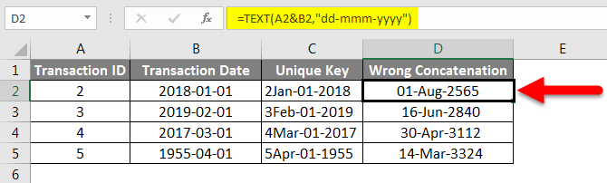 Concatenate Date Example 5-4
