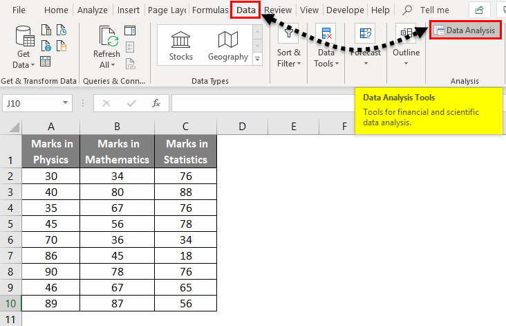 Correlation Matrix Example 1-2