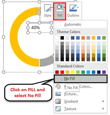 Doughnut Chart in Excel Example 1-12