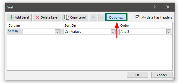 Move Columns in Excel-Data Sort 5