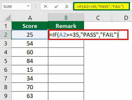 (Formula for Grade in Excel) Example 1 Sol Step 1