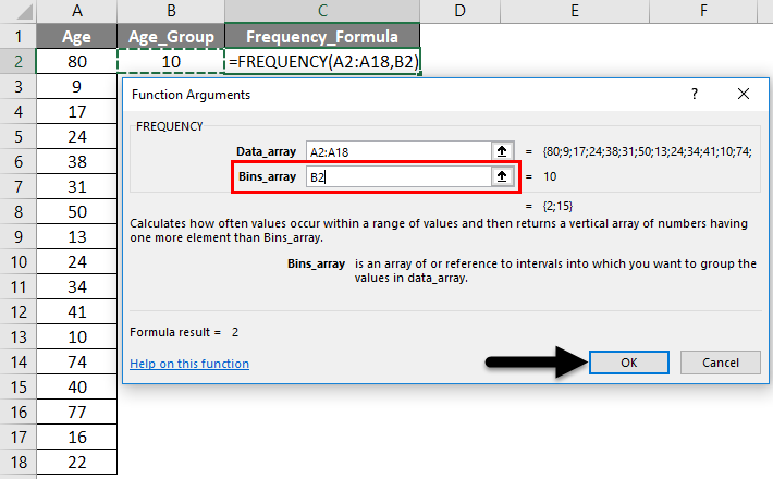Frequency Formula Example 1-5