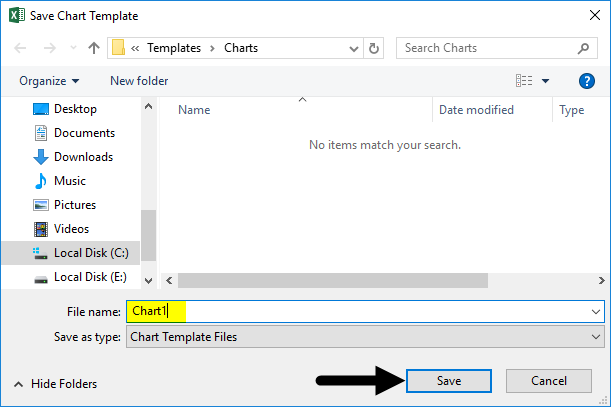 Chart Excel Template 1-10