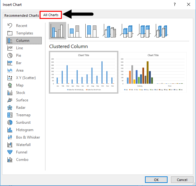 Chart Excel Template 2-2
