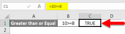 Greater than or equal to example 5-1