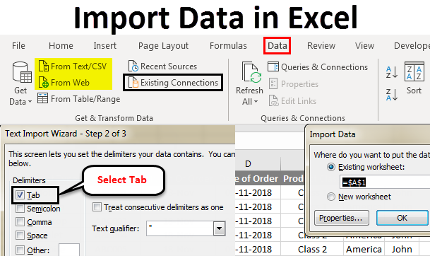 Import Data In Excel