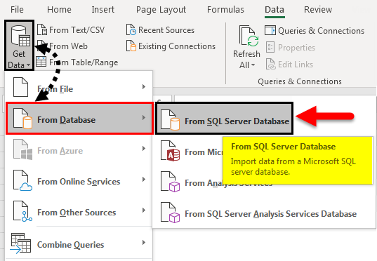 Import Data In Excel example 1-2