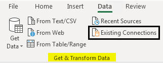 Import Data In Excel example 1-3