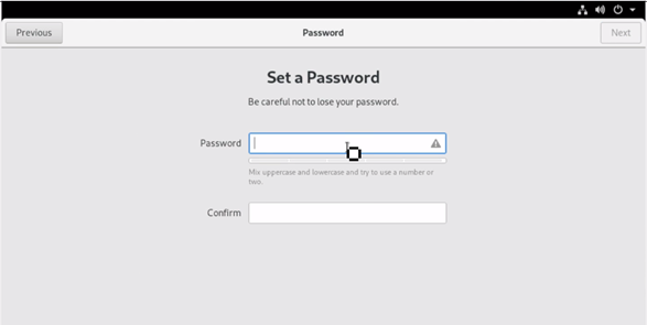 Setup a Password for the login