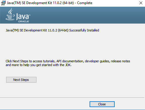 Once the installation completes