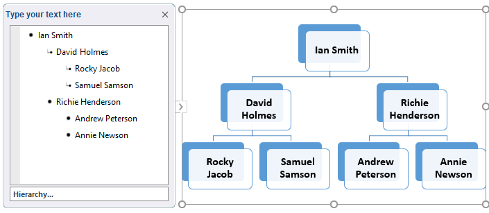 Organizational Chart Example 2-2