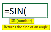 SIN Function example 1-3