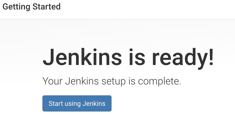 Jenkins installation step 10