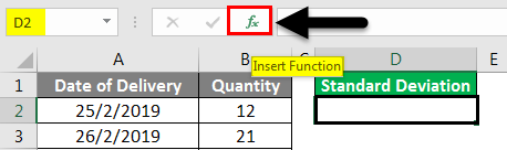 Standard Deviation Formula example 1-2