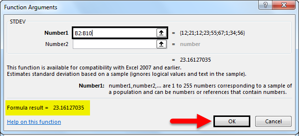 Standard Deviation Formula example 1-4