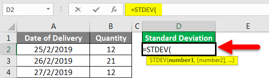 Standard Deviation Formula example 2-2