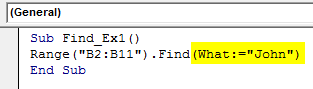 VBA Find Example 1-7
