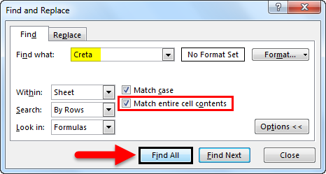 Match entire cell contents 1-11
