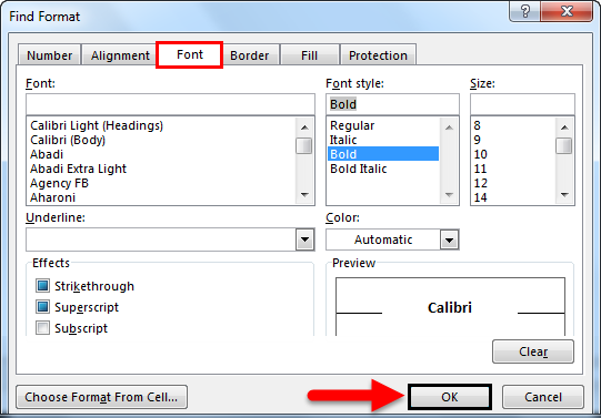 Click the Font option 1-13