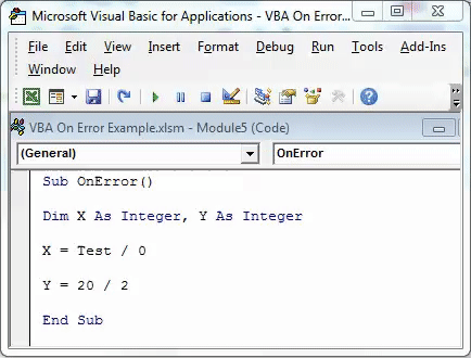 VBA On Error Example 1-4