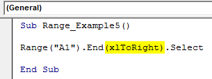 VBA Range Example 5-1