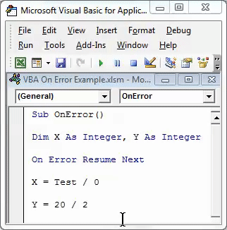 VBA On Error Example 1-6