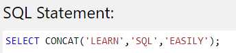 T SQL String Functions - CONCAT TSQL