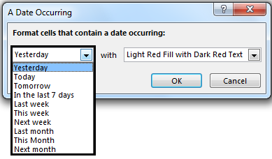 Conditional Formatting For Dates Path 1-2
