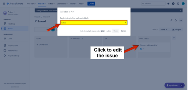 Create issues jira1 