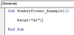 VBA Number Format Example 1-3