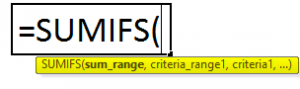 Excel sumifs image